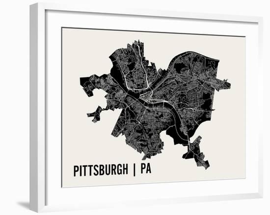 Pittsburgh-Mr City Printing-Framed Art Print