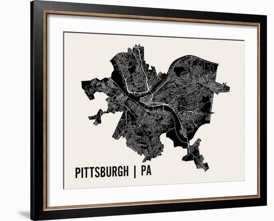 Pittsburgh-Mr City Printing-Framed Art Print