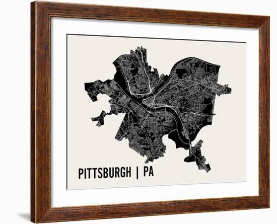 Pittsburgh-Mr City Printing-Framed Art Print