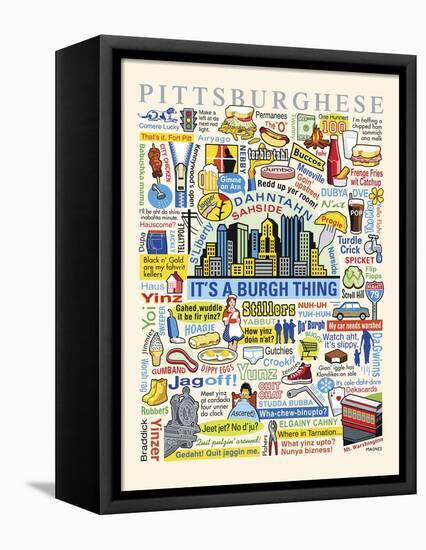 Pittsburghese-Ron Magnes-Framed Premier Image Canvas