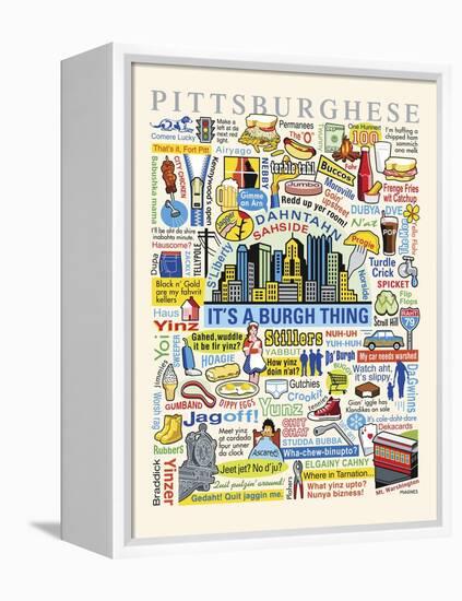 Pittsburghese-Ron Magnes-Framed Premier Image Canvas