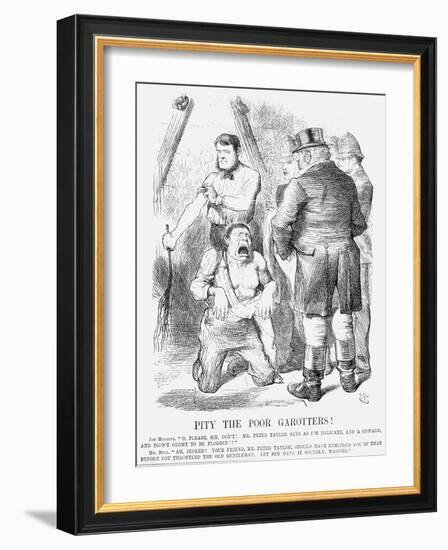 Pity the Poor Garotters!, 1872-John Tenniel-Framed Giclee Print