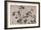 Pivoines et papillons-Katsushika Hokusai-Framed Giclee Print