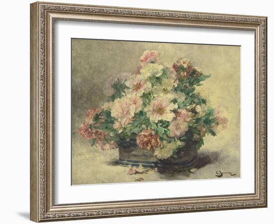 Pivoines-Georges Jeannin-Framed Giclee Print