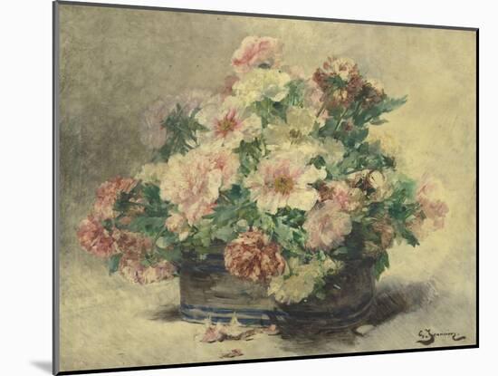 Pivoines-Georges Jeannin-Mounted Giclee Print