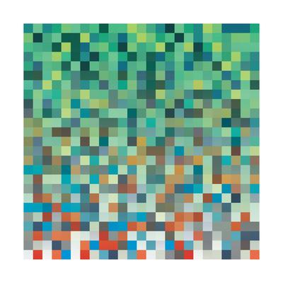 Pixel Art Style Pixel Background Art Print Mike Taylor Art Com