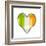 Pixel Block Irish Love Heart-wongstock-Framed Art Print