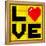 Pixel Love Heart-wongstock-Framed Stretched Canvas