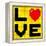 Pixel Love Heart-wongstock-Framed Stretched Canvas