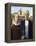 Pixelated American Gothic-Studio W-Framed Stretched Canvas