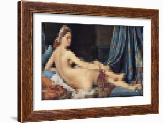 Pixelated Masters_figures VI-Studio W-Framed Art Print