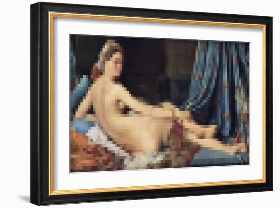 Pixelated Masters_figures VI-Studio W-Framed Art Print