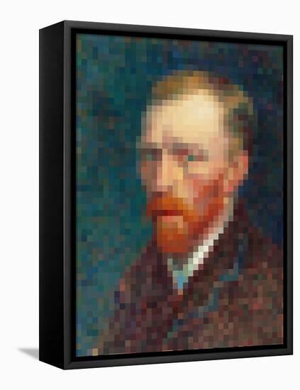 Pixelated Van Gogh-Studio W-Framed Stretched Canvas