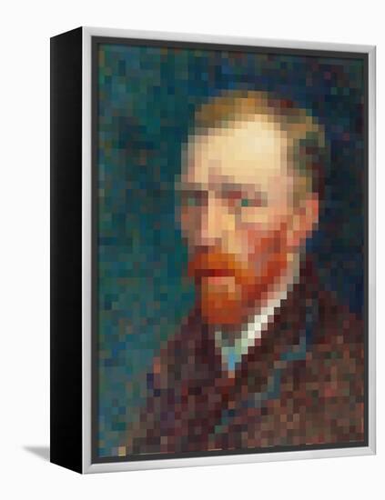 Pixelated Van Gogh-Studio W-Framed Stretched Canvas