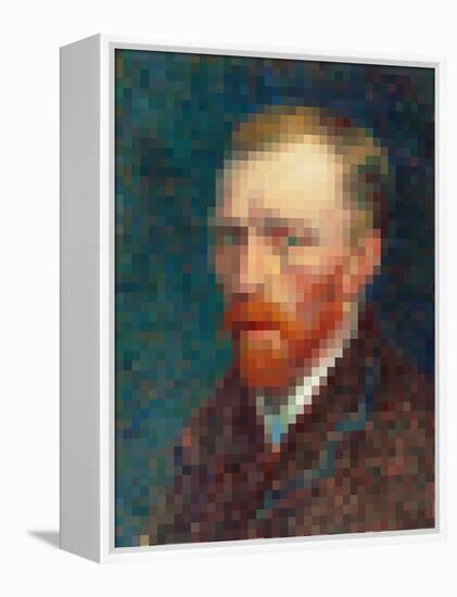 Pixelated Van Gogh-Studio W-Framed Stretched Canvas