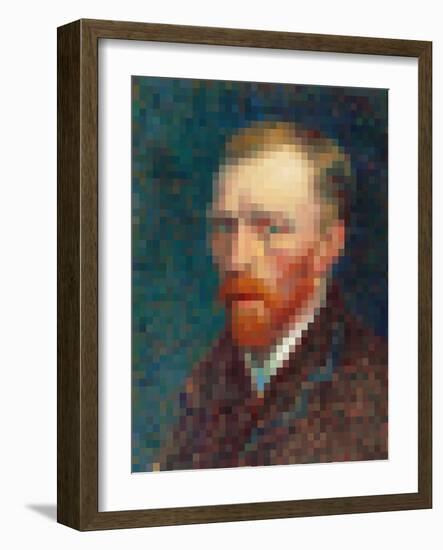 Pixelated Van Gogh-Studio W-Framed Art Print