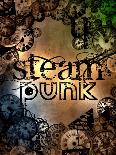 Steam Punk Rusty Sign Illustration-Pixeldreams-Stretched Canvas