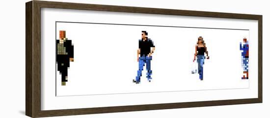 Pixellated Humans, Computer Artwork-Christian Darkin-Framed Photographic Print