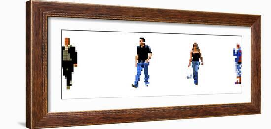 Pixellated Humans, Computer Artwork-Christian Darkin-Framed Photographic Print