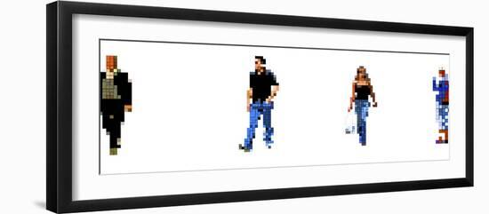 Pixellated Humans, Computer Artwork-Christian Darkin-Framed Photographic Print