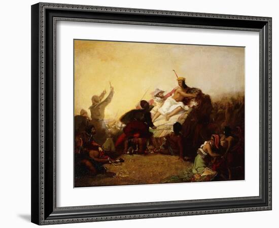 Pizarro Seizing the Inca of Peru, 1846-John Everett Millais-Framed Giclee Print