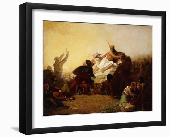 Pizarro Seizing the Inca of Peru-John Everett Millais-Framed Giclee Print