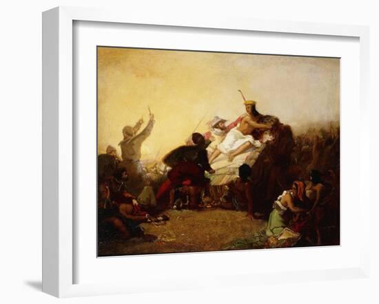 Pizarro Seizing the Inca of Peru-John Everett Millais-Framed Giclee Print