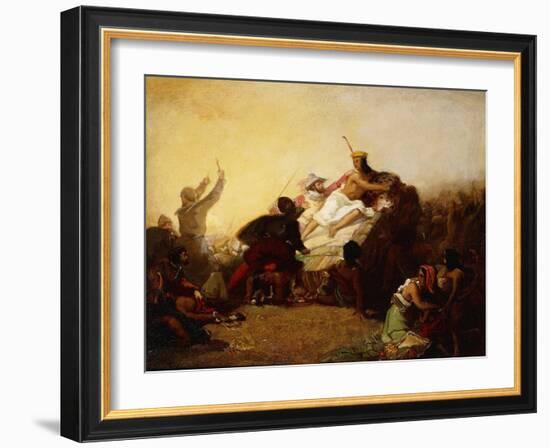 Pizarro Seizing the Inca of Peru-John Everett Millais-Framed Giclee Print