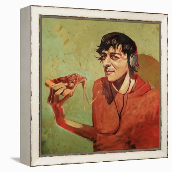 Pizza Guy-Thomas MacGregor-Framed Premier Image Canvas