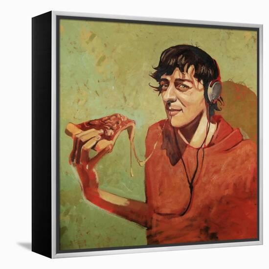 Pizza Guy-Thomas MacGregor-Framed Premier Image Canvas