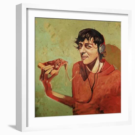 Pizza Guy-Thomas MacGregor-Framed Giclee Print