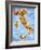 Pizza in Shape of Map of Italy-null-Framed Photographic Print