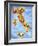 Pizza in Shape of Map of Italy-null-Framed Photographic Print