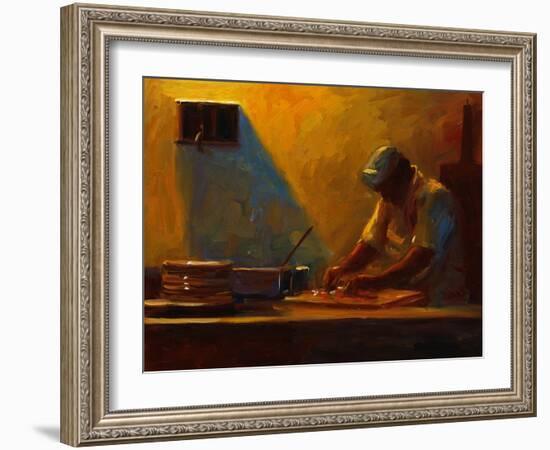 Pizza Maker-Pam Ingalls-Framed Giclee Print