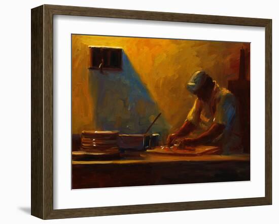 Pizza Maker-Pam Ingalls-Framed Giclee Print