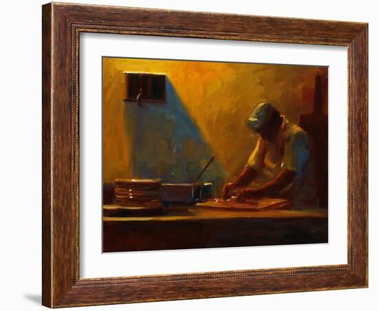 Pizza Maker-Pam Ingalls-Framed Giclee Print