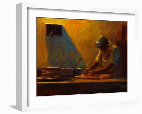 Pizza Maker-Pam Ingalls-Framed Giclee Print