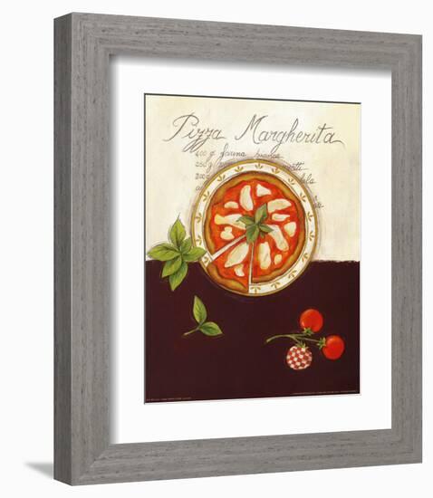 Pizza Margherita-Sophie Hanin-Framed Art Print