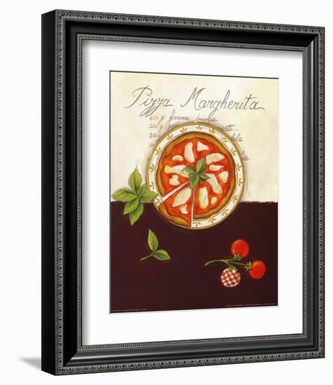 Pizza Margherita-Sophie Hanin-Framed Art Print