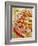 Pizza with Salami, Mushrooms, Tomatoes, Leek, Mozzarella and Chillis-Ira Leoni-Framed Photographic Print