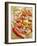 Pizza with Salami, Mushrooms, Tomatoes, Leek, Mozzarella and Chillis-Ira Leoni-Framed Photographic Print