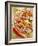 Pizza with Salami, Mushrooms, Tomatoes, Leek, Mozzarella and Chillis-Ira Leoni-Framed Photographic Print