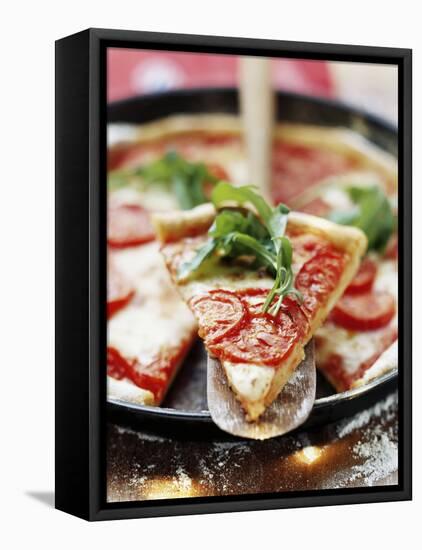 Pizza with Tomatoes and Rocket-null-Framed Premier Image Canvas