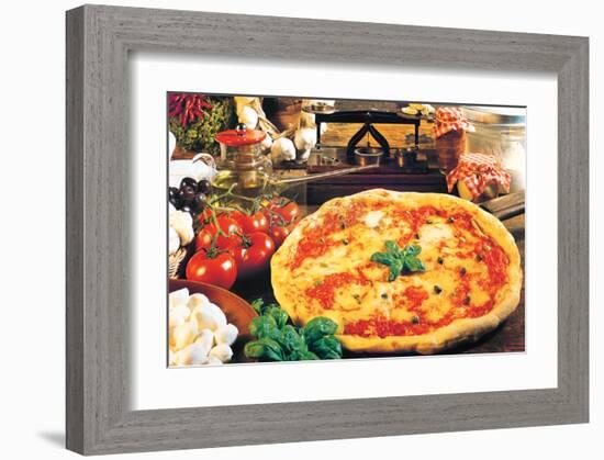 Pizza-null-Framed Art Print