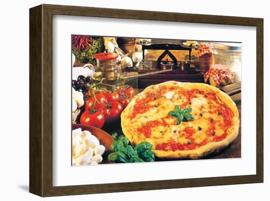 Pizza-null-Framed Art Print