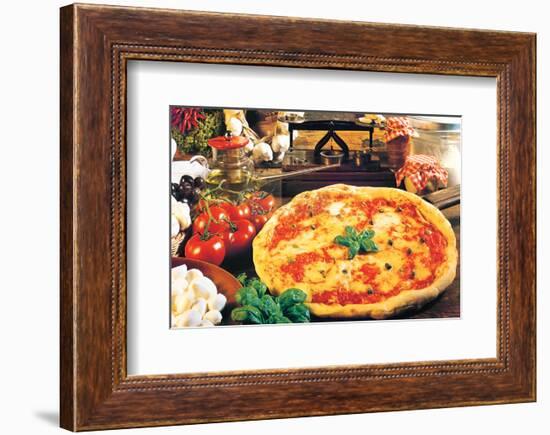 Pizza-null-Framed Art Print