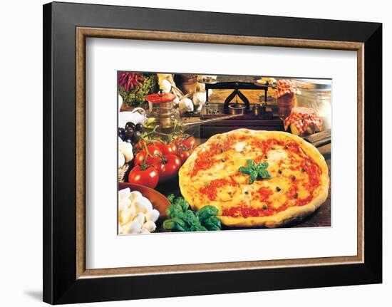 Pizza-null-Framed Art Print