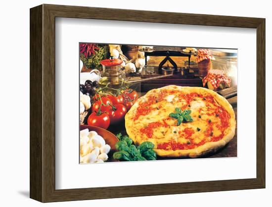 Pizza-null-Framed Art Print