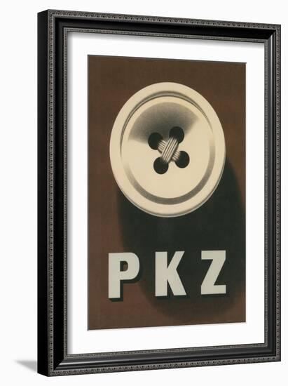 PKZ Button Advertisement-null-Framed Giclee Print