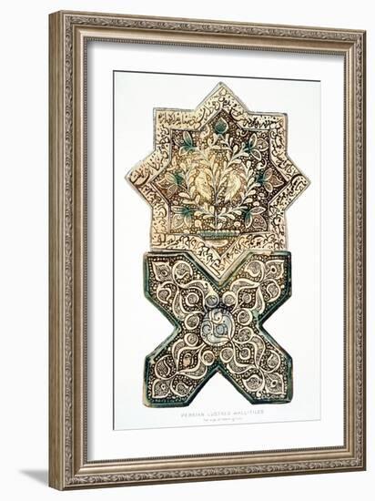 Pl 28 Persian Lustred Wall-Tiles, 19th Century (Colour Litho)-Henry Wallis-Framed Giclee Print